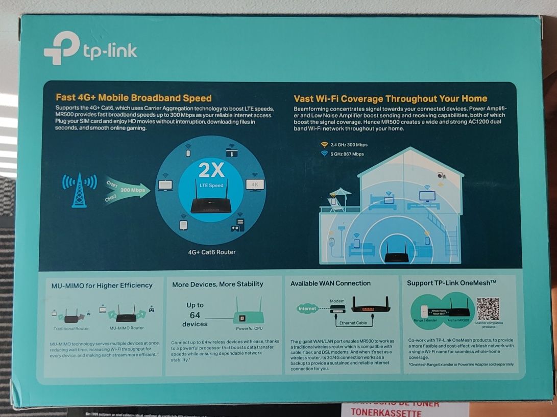 Router 4G LTE TpLink AC1200