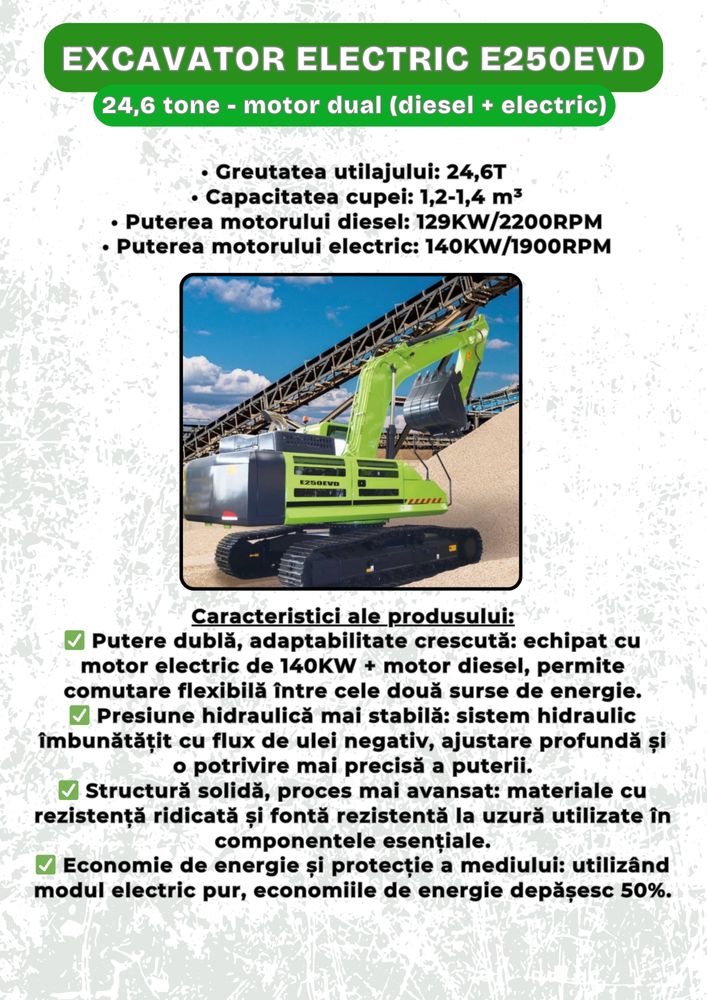 Excavator electric OPTIMAL Utilaje