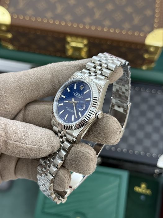Rolex Date-Just 41mm Blue Dial.