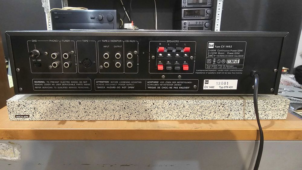 Amplificator Dual CV-1462 cu vumetre mari, cap de serie, test video