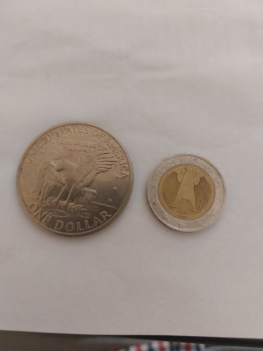 Vând Monedă de Argint 1 Dolar USA Pre  500 lei