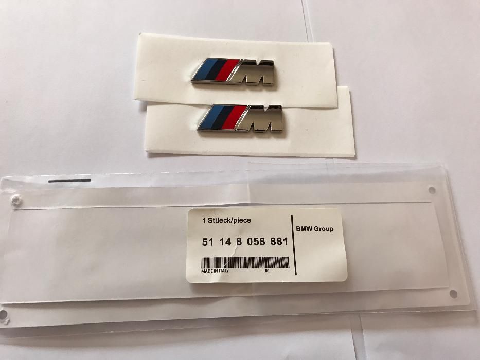 Set Emblema BMW X6M aripi/spate abs originale crom
