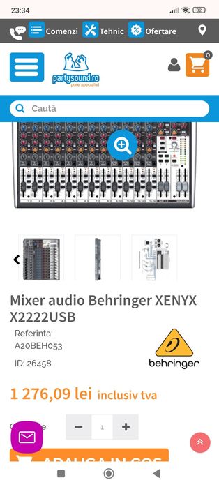 Putere The T-amp E400,Mixer pasiv Behringer xenyx x222 usb +2 boxe
