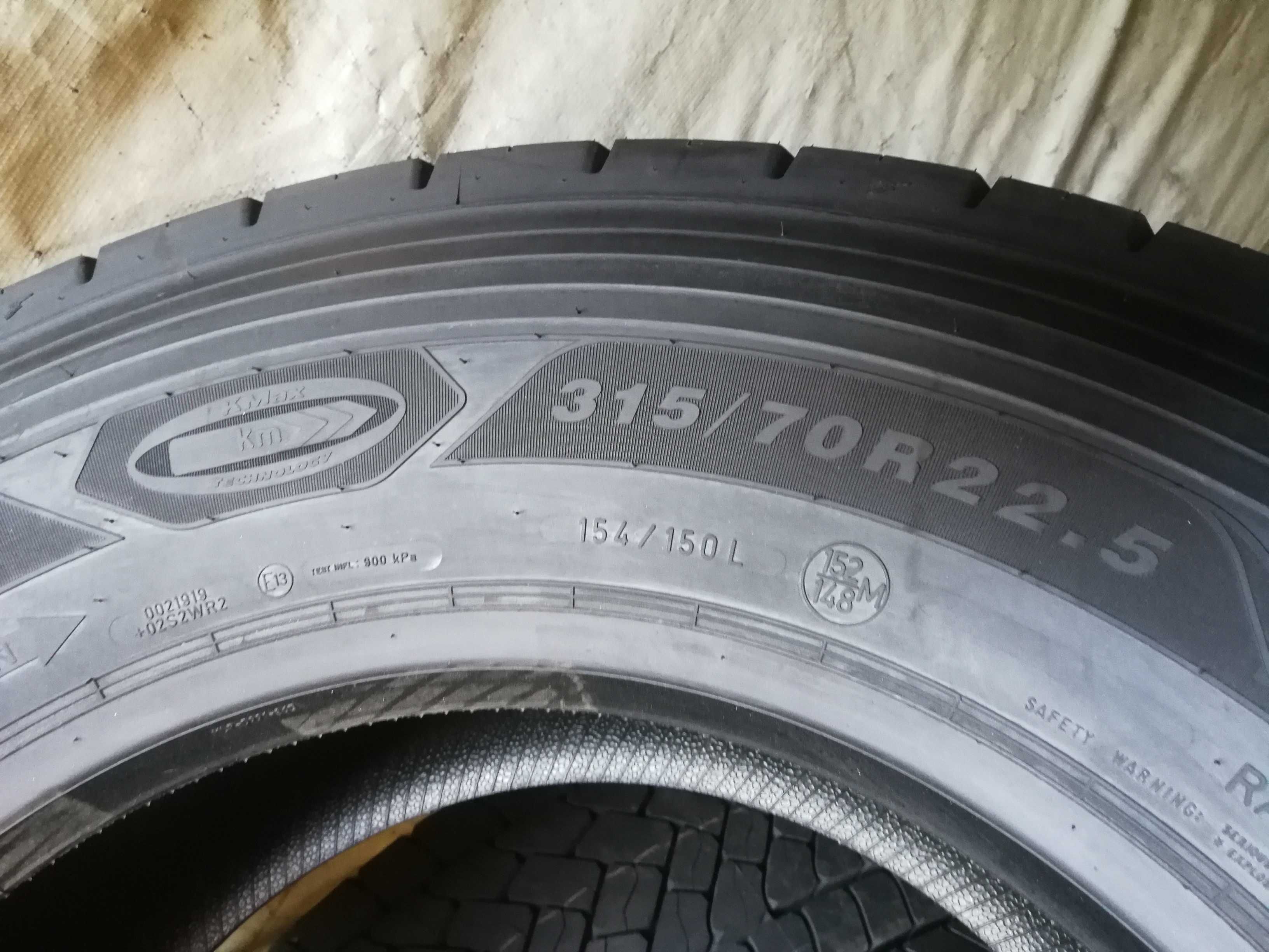 1 Нова гума R22.5 315/70 Goodyear KMax D Gen-2 154/150L M+S