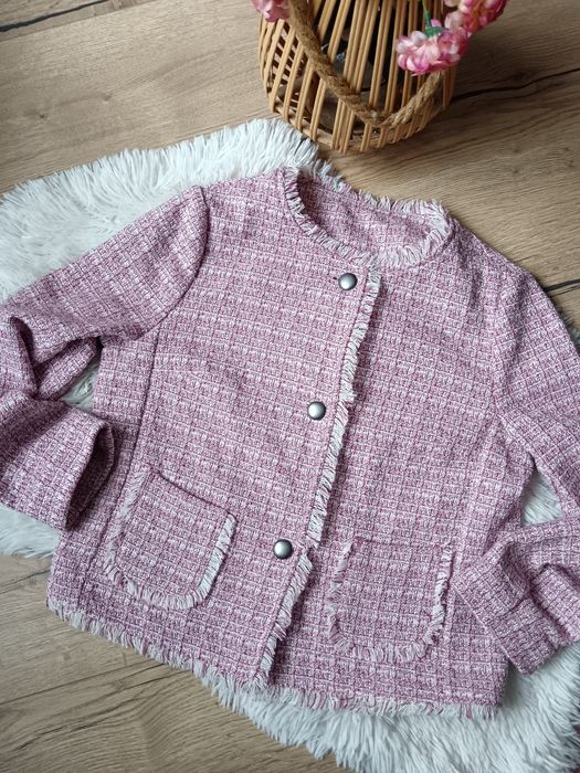 Дамско  вталено розово сако