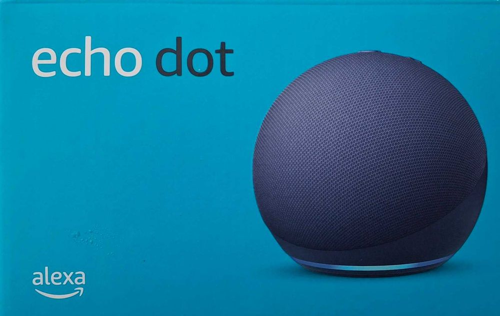 Умна колонка Echo Dot (най-нова версия) с Alexa.