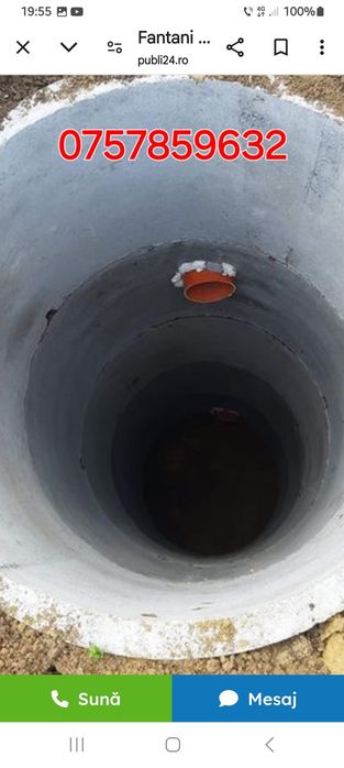 Fantanar puțuri și fântâni curățim adâncim dezinfectam