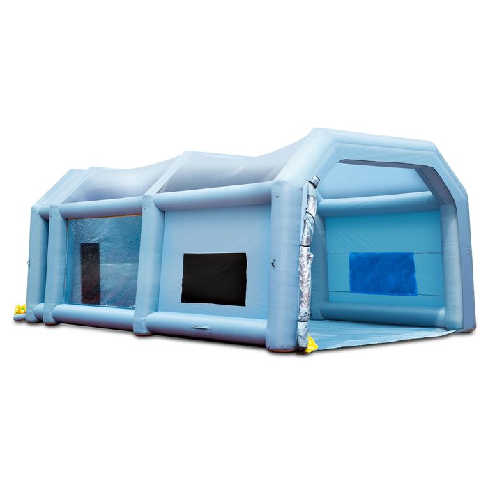 Cort Gonflabil vopsire auto 10x6x4m,Filtru,2 Ventilatoare