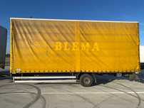Remorcă HUMBAUR - 4500 kg - 2014 (50 m3 , 18 europaleti, 7,2m )