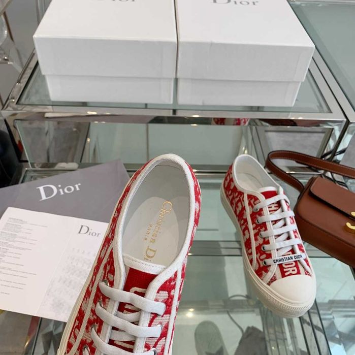 Adidasi tenisi Christian Dior Walk'n'Dior red, marimi 35-40, Premium