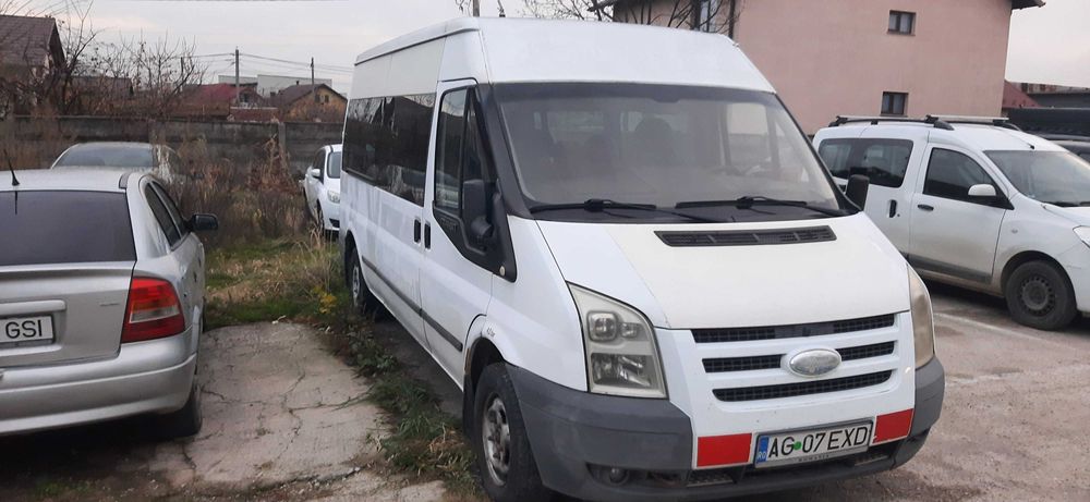 Ford Transit 2.2  8+1, 7+2 lung inalt cu rampa, carlig, impozit mic