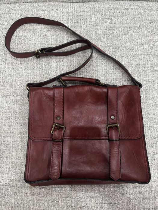 Кожаная сумка портфель