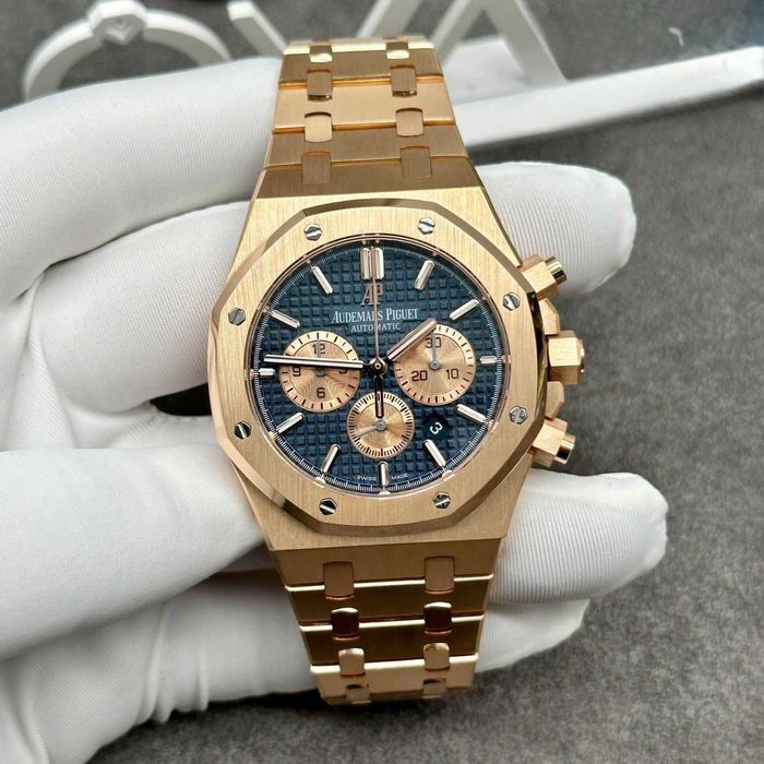 audemars piguet royal oak розово злато /синьо
