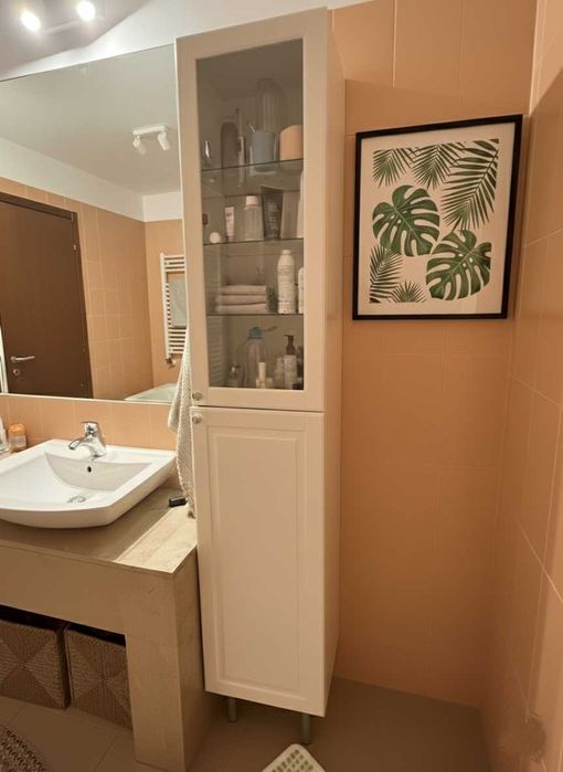 Dulap alb vitrina baie IKEA GODMORGON 40x32x192