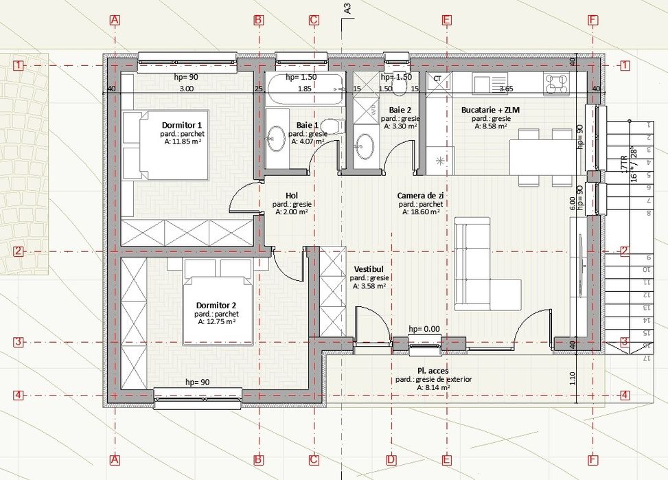 Proiect Nou 3 Vile cu 3 Apartamente