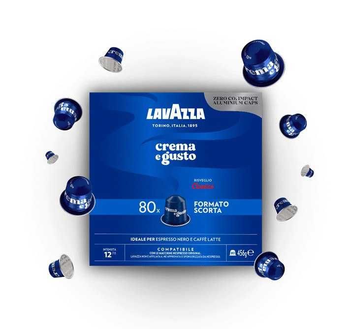 кафе LAVAZZA алуминиева капсула nespresso внос ИТАЛИЯ 80бр видове