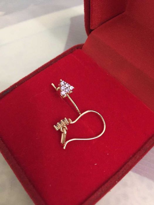 Детские серёжки со стразами