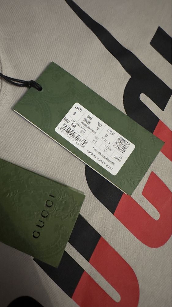 Gucci blade logo тениска