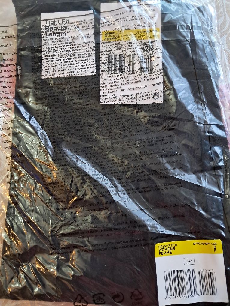 Colanți Nike  ,culoare negru, talie înaltă, material bumbac și elastan