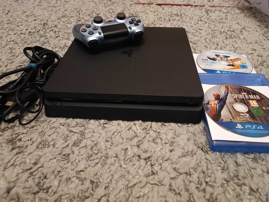 Playstation 4, Sony PS4, PS 4 slim, 1 Tb memorie + 2 jocuri Spiderman