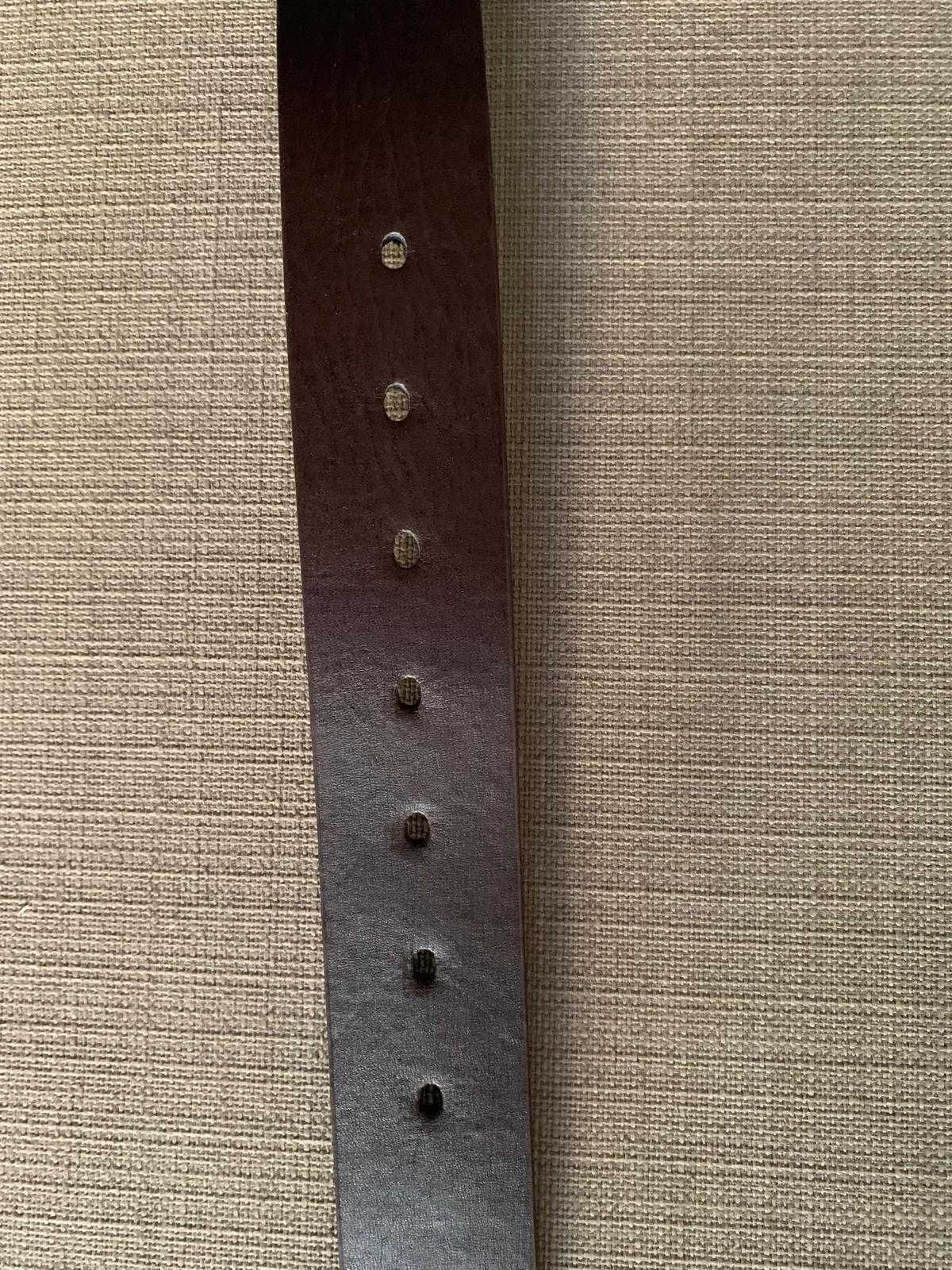 Curea piele maro, pentru barbati, 110 cm