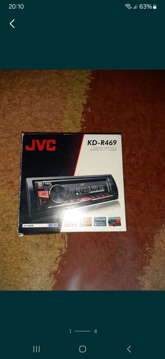 Radio cd JVC  auto