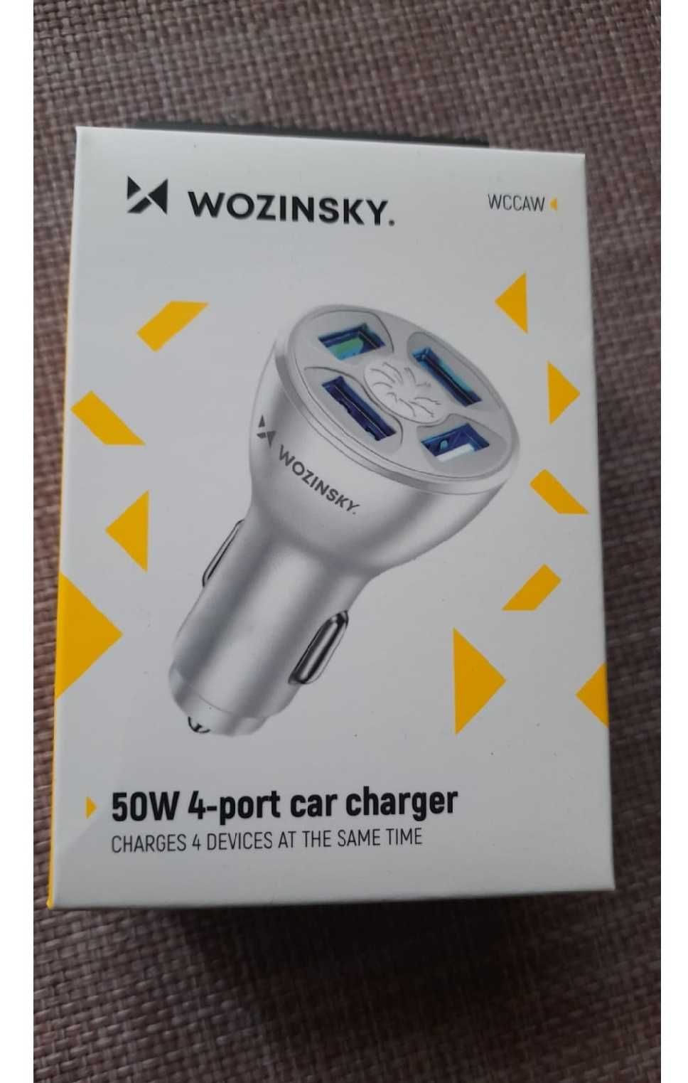 incarcatoare auto fast charge 50w , 4 usb , noi sigilate