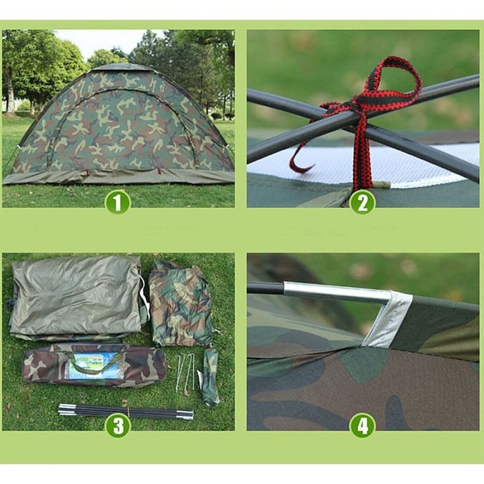 Палатка четириместна 200X200X135CM