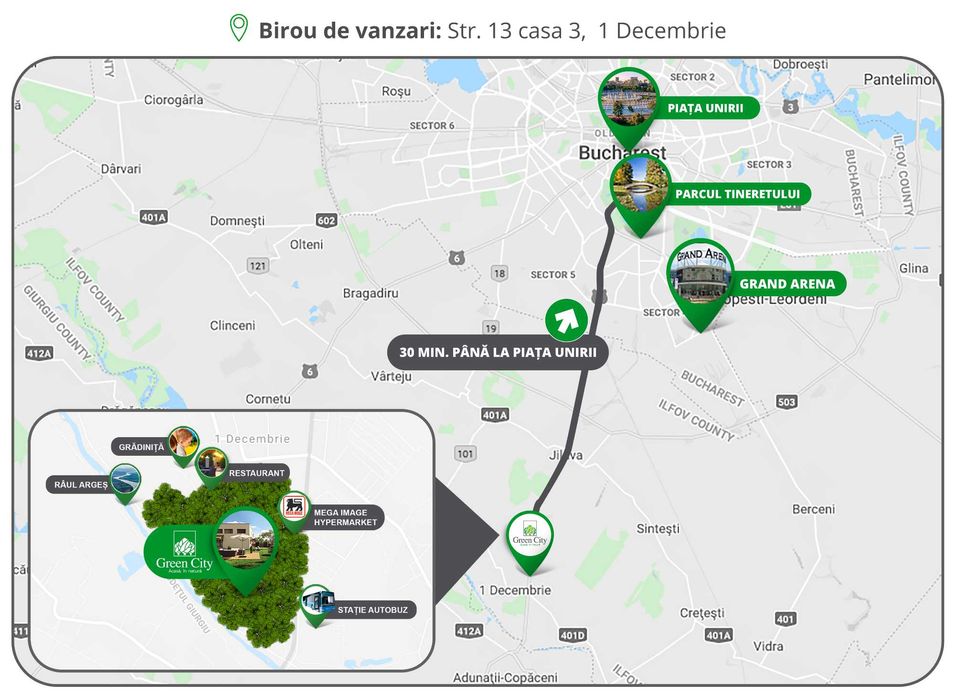 Vilă de Lux | 2 loc. Parcare! 35 min P Unirii! | Comunitate Exclusivă