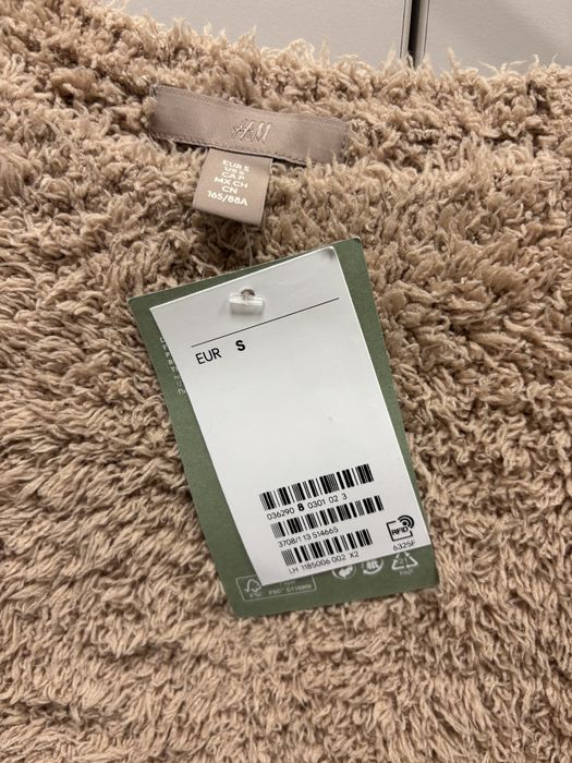 Блуза с Къс Ръкав Плюшена/ Тениска