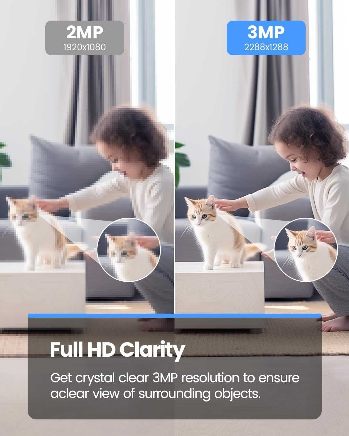 Smart 3MP WiFi камера Veezoom