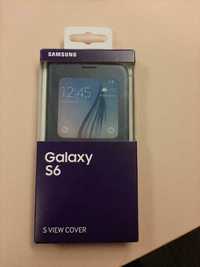 Samsung Galaxy S6 S View Premium Cover Case - noua, neagra