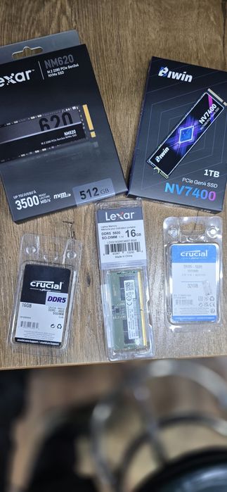 Есть SSD и ОЗУ для ноутбуков и ПК