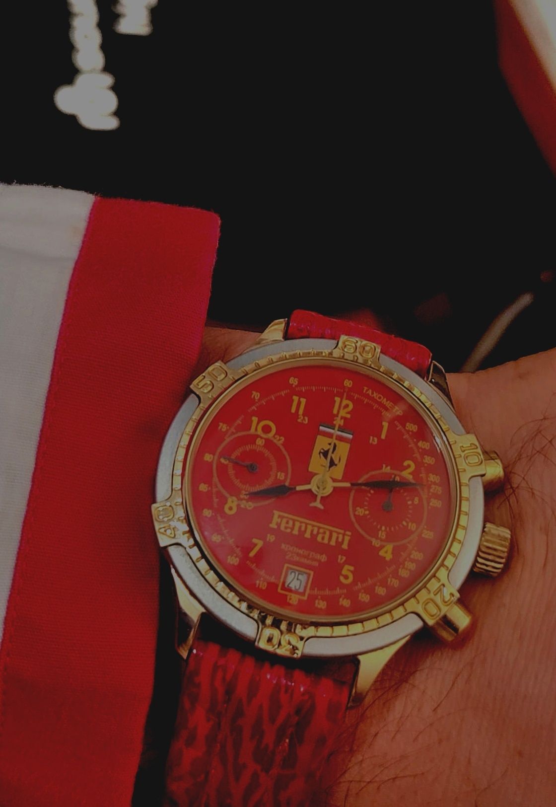 Ceas Poljot Ferrari p3133 mecanic chrono valjoux 7734