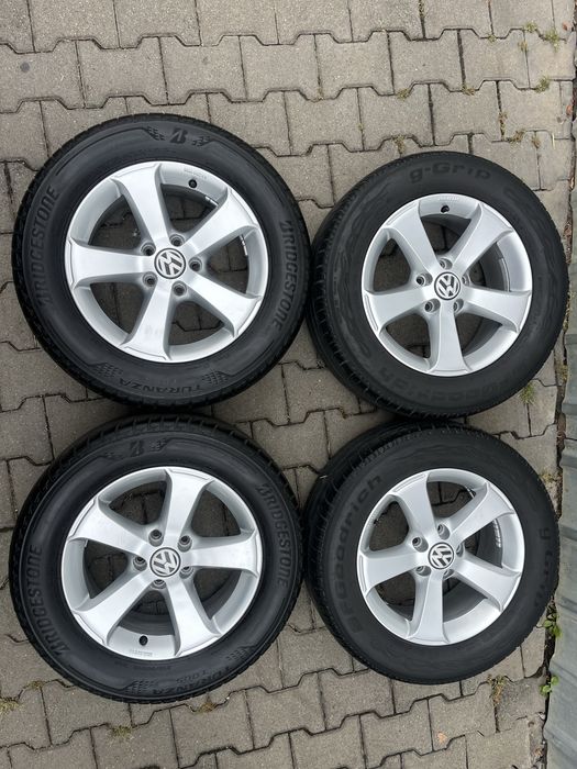 Jante aliaj 5x112mm, anvelope 215/60 R16, VW Sharan, Passat, Tiguan