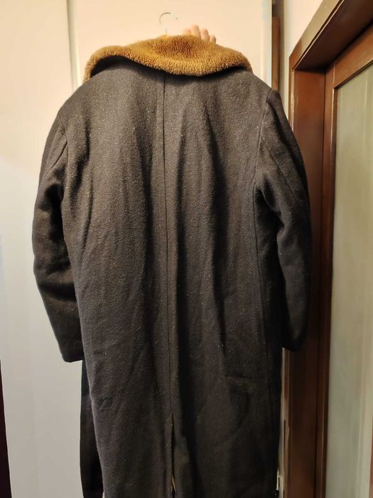 Palton blana de oaie astrahan