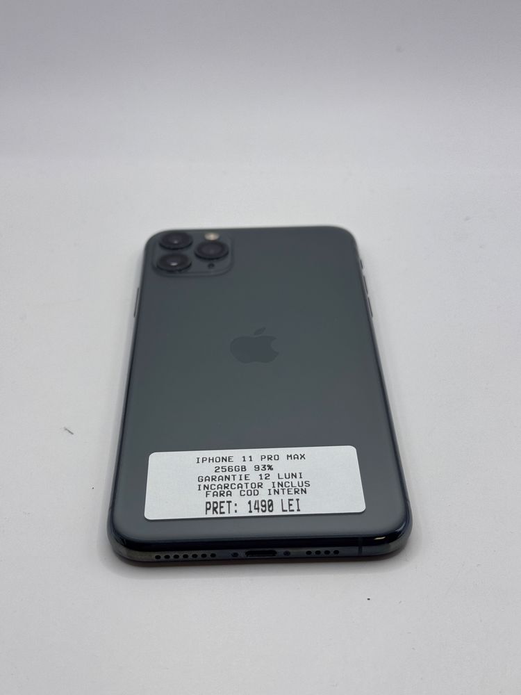 Magazin vinde iphone 11 pro max 256gb 93% garantie 12 luni