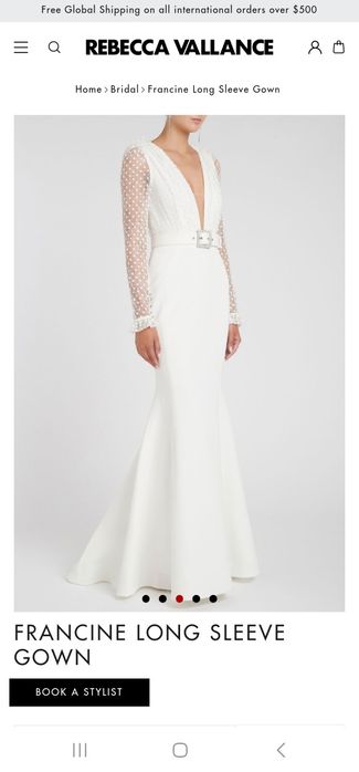 Rochie de mireasa marimea S,  Rebecca Vallance