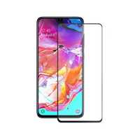 Folie de sticla Full Glue pentru Samsung Galaxy A70, GloMax 5D Negru