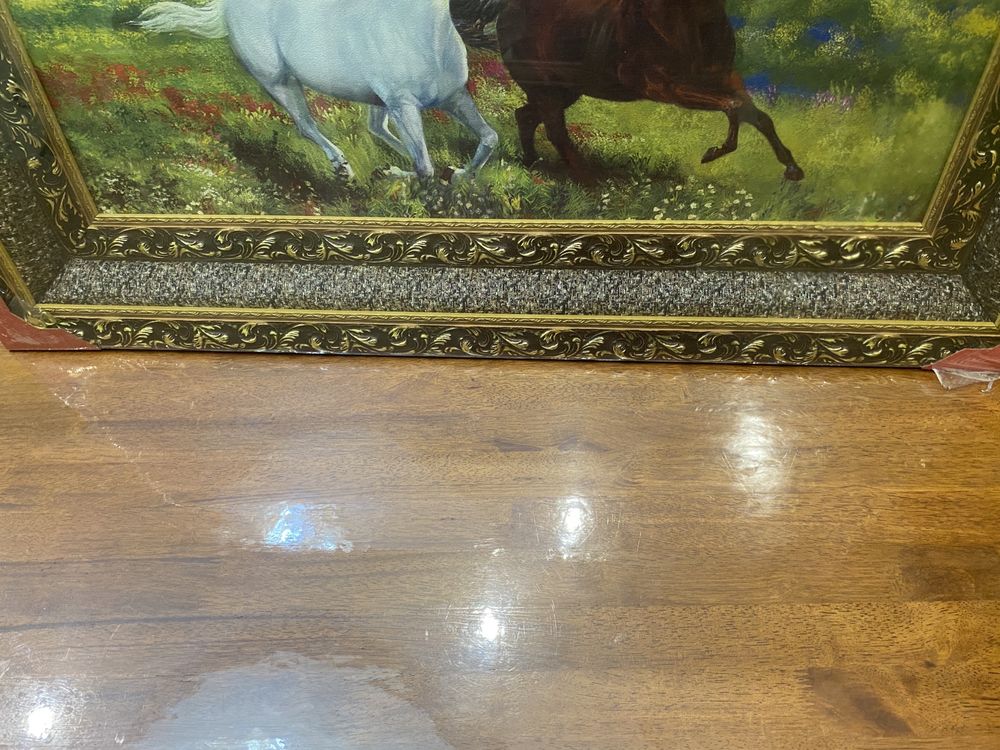 Картина лошадей в степи