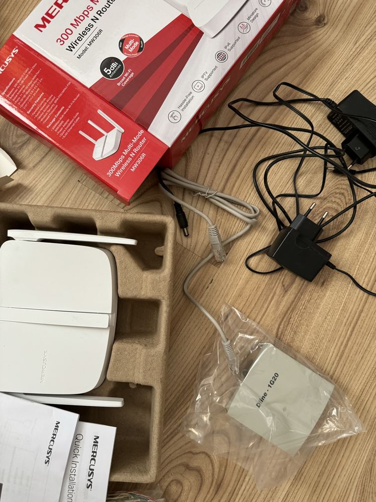 Безжичен рутер Mercusys MW306R, 300Mbps, Multi-Mode, Wireless N, Бял