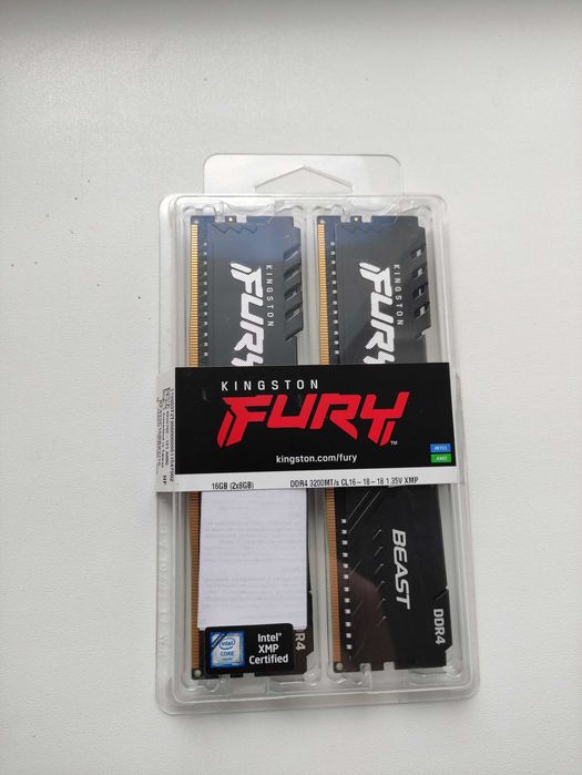 DDR-4 DIMM 2x8Gb Kingston Fury Beast