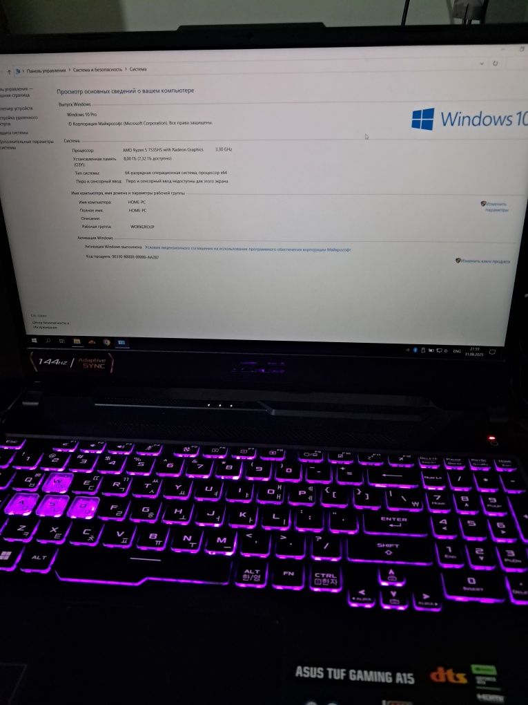 Asus tuf gaming a15 yangi fa506nc model