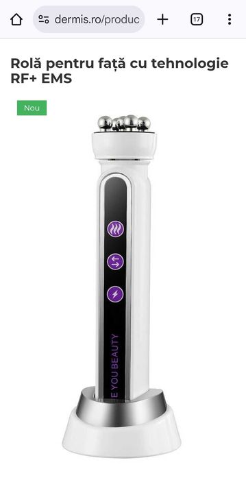 Dispozitiv Masaj facial, role inox, nou.