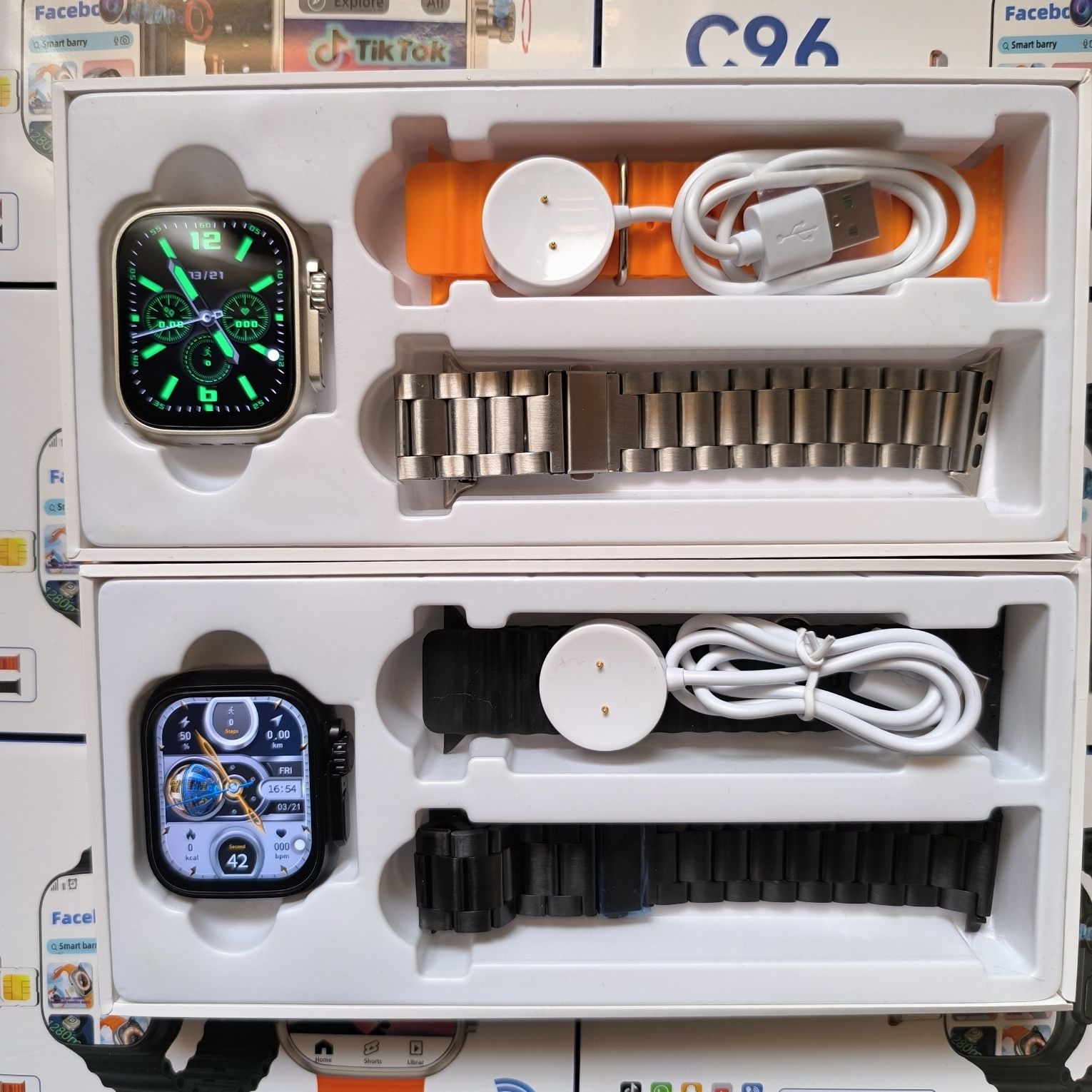 Smart Watch C96, 5G Sim kartali soat, Умный смарт часы с сим-картой