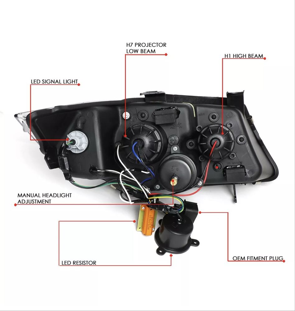 Faruri 3D LED Angel Eyes BMW Seria 3 E90 E91 (2005-2011)