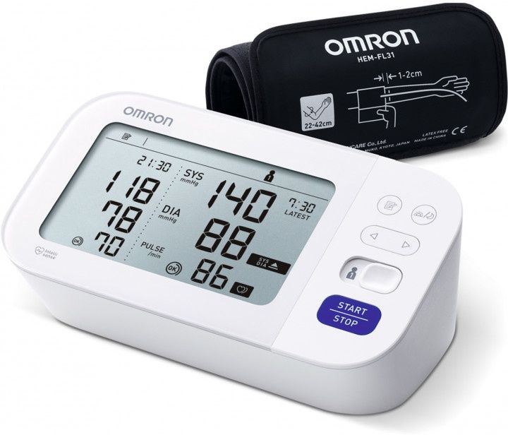 Тонометр OMRON M6 Comfort с блоком питания, made in Vetnam.