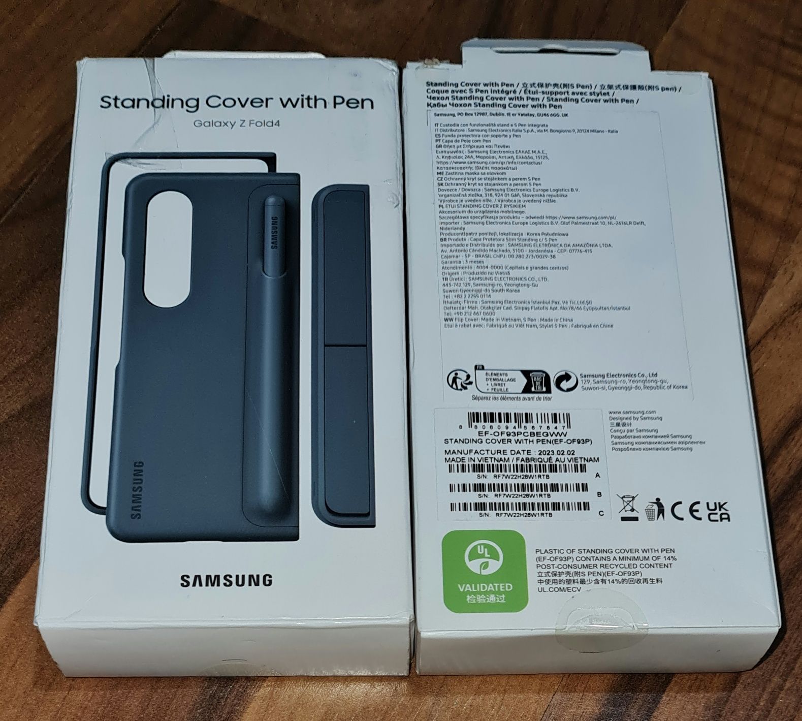 Husa originala Samsung Standing Cover with Pen Galaxy Z Fold 4 5G F721