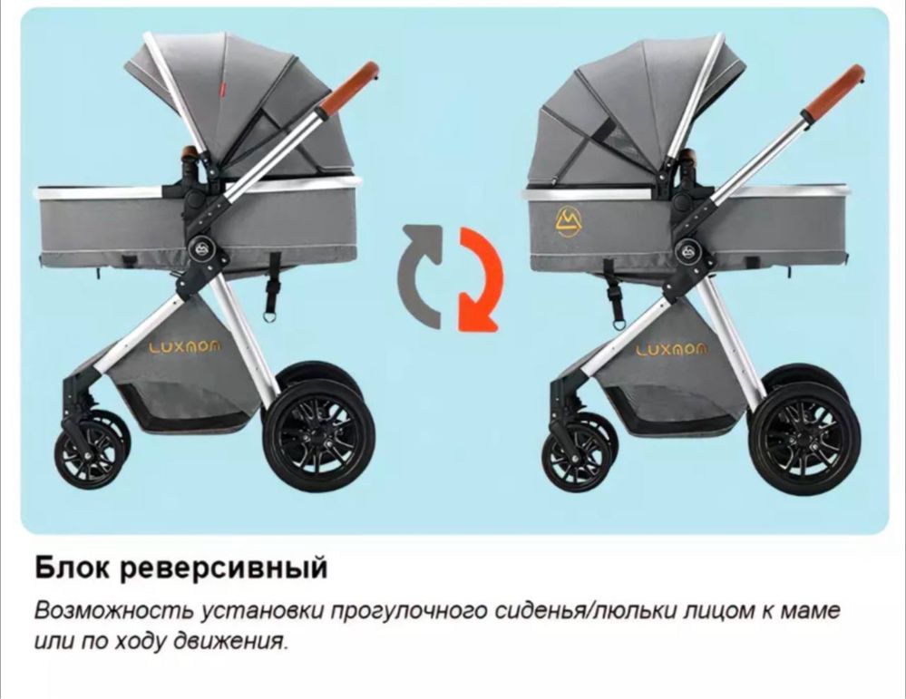 Продаю стильную и функциональную коляску от Luxmom