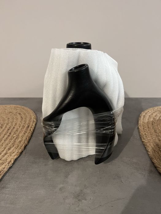 Set de vaze ceramice incrucisate cu flori - noi